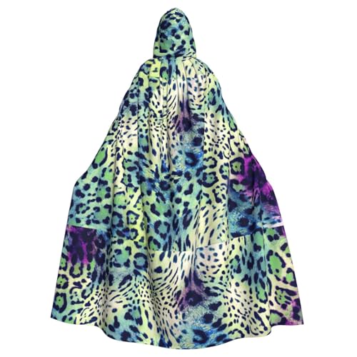 DIEzig Umhang mit Kapuze und Leopardenmuster, für Erwachsene, Karneval, Party, Halloween, ideal für Cosplay, Bühnenveranstaltungen DIEzig Umhang mit Kapuze und Leopardenmuster, für Erwachsene, Karneval, Party, Halloween, ideal für Cosplay, Bühnenveranstaltungen von DIEzig