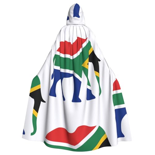 DIEzig Umhang mit Kapuze und buntem Elephendruck, für Erwachsene, Karneval, Party, Halloween, ideal für Cosplay-Bühnenveranstaltungen DIEzig Umhang mit Kapuze und buntem Elephendruck, für Erwachsene, Karneval, Party, Halloween, ideal für Cosplay-Bühnenveranstaltungen von DIEzig