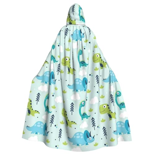 Kapuzenumhang mit Dinosaurier-Muster, für Erwachsene, Karneval, Party, Halloween, ideal für Cosplay, Bühnenveranstaltungen von DIEzig