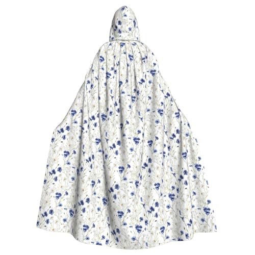 Umhang mit Kapuze und Blumen und Kornblumen, Gänseblümchen, für Erwachsene, Karneval, Party, Halloween, ideal für Cosplay-Bühnenveranstaltungen Umhang mit Kapuze und Blumen und Kornblumen, Gänseblümchen, für Erwachsene, Karneval, Party, Halloween, ideal für Cosplay-Bühnenveranstaltungen von DIEzig