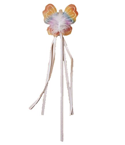 DIGITAL SPOT Flower Girl Butterfly Wand Ribbons Glitter Detail Kids Fairy Dress Up Accessory Rainbow DIGITAL SPOT Flower Girl Butterfly Wand Ribbons Glitter Detail Kids Fairy Dress Up Accessory Rainbow von DIGITAL SPOT