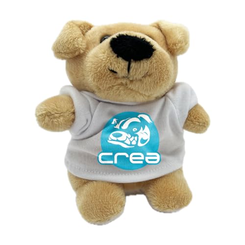 DIGITALSHIRT - Personalisiertes Plüschtier zur Reinigung des PC-Bildschirms, Unterseite der Puppe aus weicher Mikrofaser (zerkratzt den Bildschirm nicht), kleiner Plüschbär, personalisierbar, Höhe 12 von DIGITALSHIRT