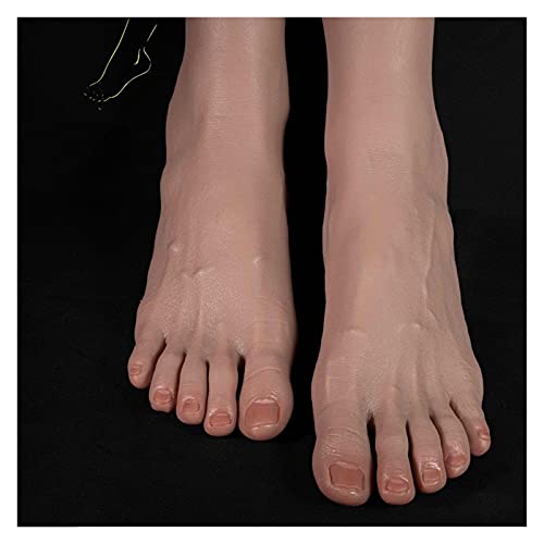 DIGNIFE Silikon-Fußmodell, Männliches Fußmodell 46. Sichtbare Blutgefäße beheizbare Skizze Zeichnung Schuhsocken Sandale Display Kunst Flüssigsilikon(All Bone,Left Foot) von DIGNIFE