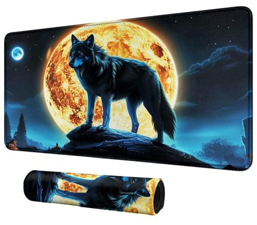 DIGTIALL Majestic Wolf Moon Theme Card Playmat Mat 59.9 cmx 35.1 cm for MTG & TCG Playmat Mouse Pad Game Mat Trading Card Game Table Mat Perfect for Card Games Video Games Computer Office DIGTIALL Majestic Wolf Moon Theme Card Playmat Mat 59.9 cmx 35.1 cm for MTG & TCG Playmat Mouse Pad Game Mat Trading Card Game Table Mat Perfect for Card Games Video Games Computer Office von DIGTIALL