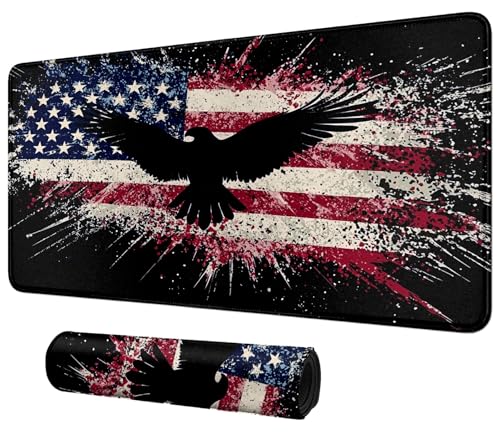 DIGTIALL Spielmatte mit amerikanischer Flagge, Adler, 59,9 x 35,1 cm, für MTG & TCG, Spielmatte, Mauspad, Spielmatte, Sammelkartenspiel, Tischmatte, perfekt für Kartenspiele, Videospiele, Computer DIGTIALL Spielmatte mit amerikanischer Flagge, Adler, 59,9 x 35,1 cm, für MTG & TCG, Spielmatte, Mauspad, Spielmatte, Sammelkartenspiel, Tischmatte, perfekt für Kartenspiele, Videospiele, Computer von DIGTIALL