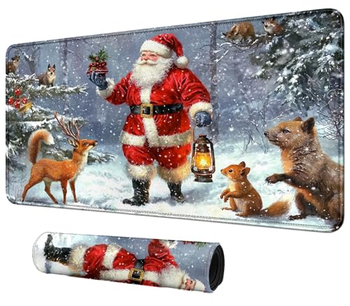 DIGTIALL Weihnachtskarte mit Weihnachtsmann-Themenkarte, Spielmatte, 59,9 x 35,1 cm, für MTG & TCG, Spielmatte, Mauspad, Spielmatte, Sammelkartenspiel, Tischmatte, perfekt für Kartenspiele DIGTIALL Weihnachtskarte mit Weihnachtsmann-Themenkarte, Spielmatte, 59,9 x 35,1 cm, für MTG & TCG, Spielmatte, Mauspad, Spielmatte, Sammelkartenspiel, Tischmatte, perfekt für Kartenspiele von DIGTIALL