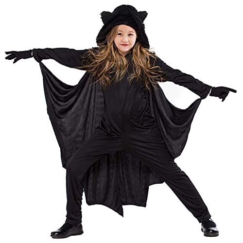 DIIQII Löwen Kostüm für Kinder Fasching: Kinder Kostüm Löwen Overall - Kinder Löwenkostüm für Cosplay Halloween Weihnachten Karneval (bat, XL 140-155cm) von DIIQII