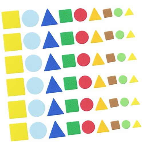 DIKACA 1 Geometrische Schwammaufkleber Für DIY Bastelbedarf Aufkleber Heimdekoration DIY Bastelmaterial Kinderaufkleber Heimdekore Kinderspielzeug Eva von DIKACA
