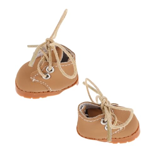 DIKACA 1 Paar Puppe Decor Schuhe Entzückende Mini Simulation Stiefel Mit Schnürsenkel Für Puppenhaus Requisiten von DIKACA