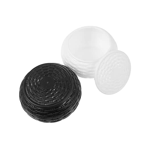 DIKACA 1 Paar Schachkasten Spielzubehör gehen Boxen mit Deckel Schachtisch Schachbox Schachfiguren Aufbewahrung Schachbrett Schachgläser aus Kunststoff einfache Schachkästen Plastik Weiß von DIKACA