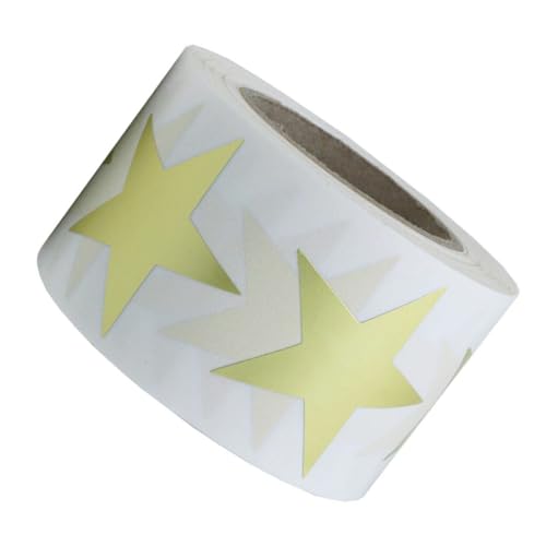 DIKACA 1 Rolle 500 Stück Pentagramm-Aufkleber deko für Halloween deko für grabgesteck allerheiligen deko lustig Lustige Dekoration witzige deko Aufkleber Golden DIKACA 1 Rolle 500 Stück Pentagramm-Aufkleber deko für Halloween deko für grabgesteck allerheiligen deko lustig Lustige Dekoration witzige deko Aufkleber Golden von DIKACA