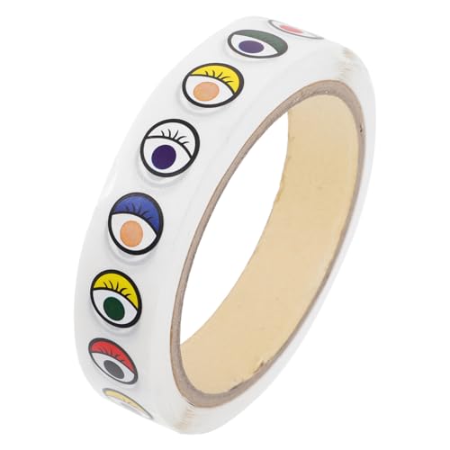 DIKACA 1 Rolle Aufkleber-Dekore Eye Patches Augensticker Augenmustersticker Augendekoration Augen Aufkleber kleine farbige Augenaufkleber einzigartige Augenaufkleber Colorful von DIKACA