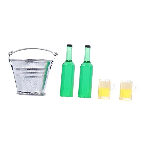 DIKACA 1 Satz 1:12 Miniaturhaus Mini Eimer Und Eisbierflaschen Biergläser DIKACA 1 Satz 1:12 Miniaturhaus Mini Eimer Und Eisbierflaschen Biergläser von DIKACA