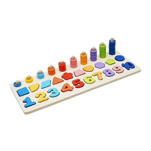 DIKACA 1 Satz 3-in-1-Pairing-Board Pädagogisches kiddibuzz Intelligenzentwicklungsspielzeug Frühe Lernspielzeug Kinderspielzeug zum frühen Lernen hölzern Colorful von DIKACA