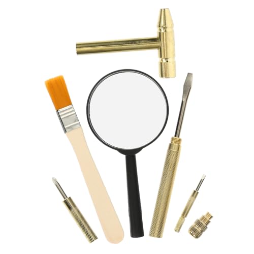 DIKACA 1 Satz Archäologisches Für Konstruktionsspielzeug Stielspielzeug Grabset Meißelbürstenspielzeug Autospielzeug Spielzeugauto Kinderspielzeug Hölzern Golden DIKACA 1 Satz Archäologisches Für Konstruktionsspielzeug Stielspielzeug Grabset Meißelbürstenspielzeug Autospielzeug Spielzeugauto Kinderspielzeug Hölzern Golden von DIKACA