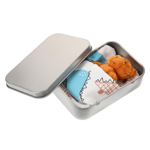 DIKACA 1 Satz Bärenspielzeug aus Stoff Animal Figures kuschelbären beschwertes Kuscheltier Toy Souvenir taschentücher Mini-Stofftier Bär in Einer Dose Mädchen Schwamm von DIKACA