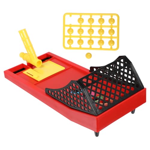 DIKACA 1 Satz Basketballmaschine Frühes Lernen Interaktives Basketball Spiel Desktop-spielspielzeug Desktop-Spiel Für Sportspielspielzeug Rot Plastik von DIKACA