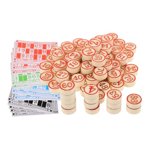 DIKACA 1 Satz Bingo -brettspiel Kind Familie Groß Russisches Bingo-schachspielzeug Party-schachspiel Russisches Bingospiel Schachspiel. Figurenschachspiel-Requisite Figurenspiel Holz Rot DIKACA 1 Satz Bingo -brettspiel Kind Familie Groß Russisches Bingo-schachspielzeug Party-schachspiel Russisches Bingospiel Schachspiel. Figurenschachspiel-Requisite Figurenspiel Holz Rot von DIKACA