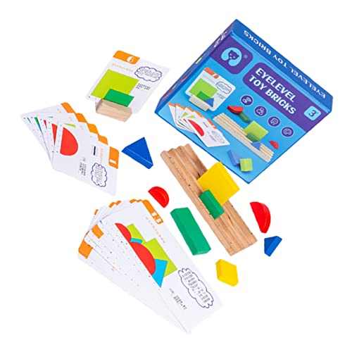 DIKACA 1 Satz Blöcke Frühpädagogisches Kinderspielzeug Kinderspielzeug Kognitives Frühlernspielzeug Bausteinspielzeug Gedankentrainingsspielzeug Interaktives Aufklärungsspielzeug Aus von DIKACA