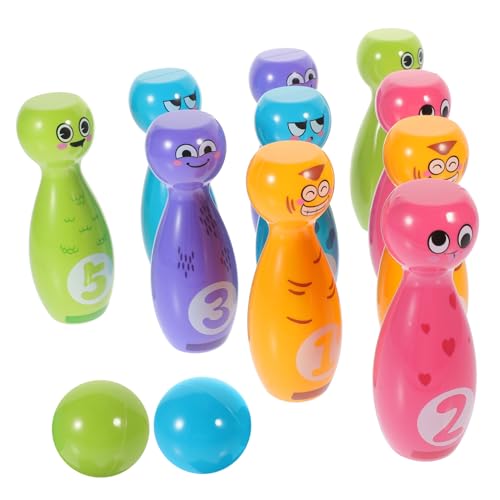 DIKACA 1 Satz Bowling-Spielzeugset Bowling Set kinderzimmer Bowling Mehrere Spieler Bowling Set bowlen Plastikspielzeug Bowling für Kleinkinder von DIKACA