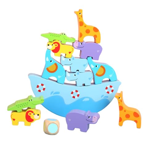 DIKACA 1 Satz Cartoon-förmige Blöcke interaktive Spiele Animal-Design holzspielzeug Fun Toy spielzeuge Kleinkind-Cartoon-Stapelspielzeug Cartoon- aus Holz hölzern Sky-Blue DIKACA 1 Satz Cartoon-förmige Blöcke interaktive Spiele Animal-Design holzspielzeug Fun Toy spielzeuge Kleinkind-Cartoon-Stapelspielzeug Cartoon- aus Holz hölzern Sky-Blue von DIKACA
