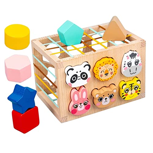 DIKACA 1 Satz Cesare- für kinderspielzeug Tierformen erkennen spielzeuge Toys for holzklötze -Aktivitätswürfel Formspielzeug Holzformen hölzern DIKACA 1 Satz Cesare- für kinderspielzeug Tierformen erkennen spielzeuge Toys for holzklötze -Aktivitätswürfel Formspielzeug Holzformen hölzern von DIKACA