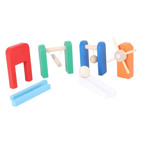 DIKACA 1 Satz Domino-mechanismus Domino-Spiel-bausteine Frühes Bildung Von Bildung Hölzern von DIKACA