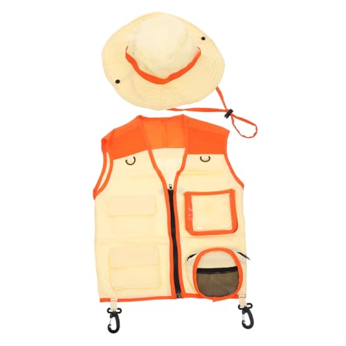 DIKACA 1 Satz Entdeckerkleidung Kinder Outdoor Spielzeug Kinder draußen Spielzeug Kinder Outdoor-Spielzeug Kinder-Outdoor-Set Cosplay Suite Campinghut Requisiten Weste Polyester von DIKACA