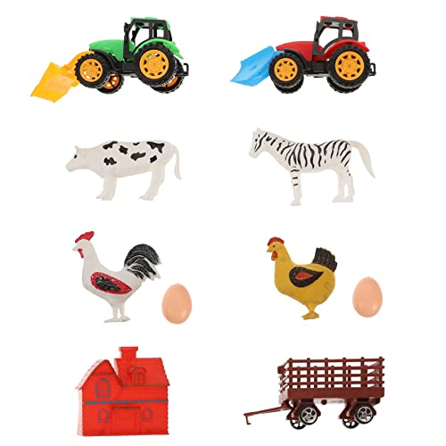 DIKACA 1 Satz Farm Ranch Spielzeug Bauernhof Spielset Tierspielzeug Spielzeug Für Nutztiere Tierische Spielfiguren Bauernhoftiere Spielzeug Für Kinder Abs Eltern-Kind Statuette Urwald von DIKACA