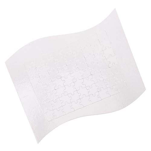 DIKACA 1 Satz Foto -Puzzle Thermal- Hitze Leerzeichen Sublimationsrohlinge Rätsel Puzzlematte puzzlekleber Puzzle Sublimation leer Transferpuzzle selber Machen Thermotransfer Papier Weiß von DIKACA