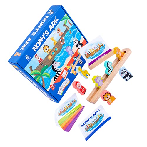 DIKACA 1 Satz Früherziehung Arche Noah Lernspielzeug Für Holzrätsel Pädagogisches Für Kinderpuzzle Sortierspiel Bausteine ​​ Hölzern von DIKACA