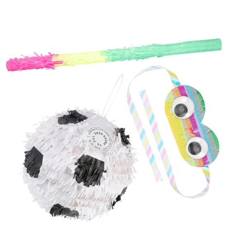 DIKACA 1 Satz Fußball-Piñata fußball pinata komfetti fussball pinata susigkeiten süsswaren Dekorationen Sport groß LED Party-Piñata- Geburtstagsfeier Piñata Partygeschenk Papier von DIKACA