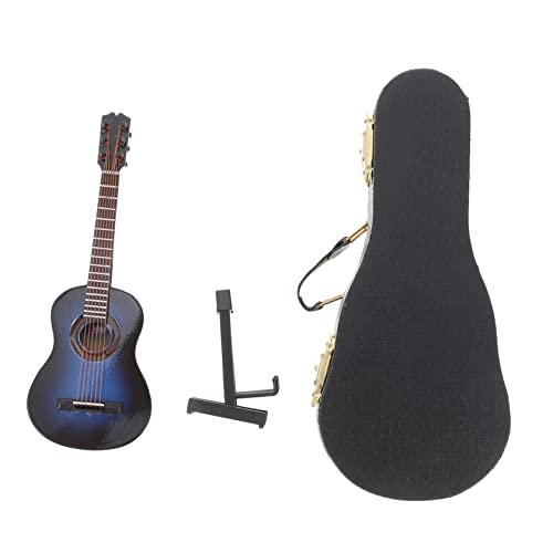 DIKACA 1 Satz Gitarrenmodell Klaviermodellspielzeug Herstellung Bausätze Stand Ornamente wohnaccessoires Holzgitarren-Dekoration weihnachtsdeko Puppenhaus Gitarre Desktop-Ornament Blue DIKACA 1 Satz Gitarrenmodell Klaviermodellspielzeug Herstellung Bausätze Stand Ornamente wohnaccessoires Holzgitarren-Dekoration weihnachtsdeko Puppenhaus Gitarre Desktop-Ornament Blue von DIKACA