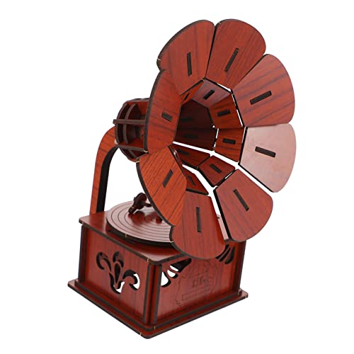 DIKACA 1 Satz Grammophon-Puzzle bastelset basteln für Kinderzimmer D Holzpuzzle Bausätze für Ausbildung 3D-Holzpuzzle- Puzzle- für Brown DIKACA 1 Satz Grammophon-Puzzle bastelset basteln für Kinderzimmer D Holzpuzzle Bausätze für Ausbildung 3D-Holzpuzzle- Puzzle- für Brown von DIKACA
