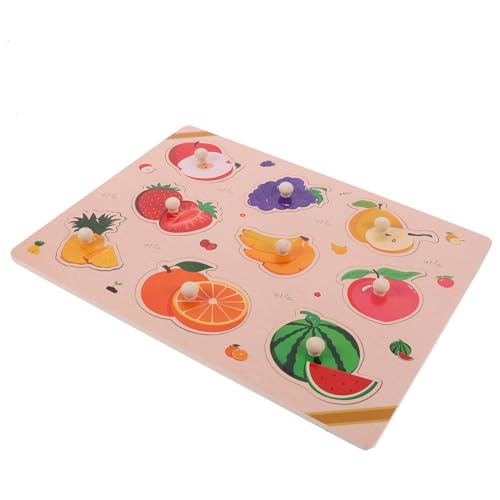 DIKACA 1 Satz Greifbrett für Obst Puzzle rätselbuch Puzzlespielzeug für die Geschenkidee Safe Toy wiederverwendbares Holzpuzzle Cartoon-Fruchträtsel für Kleinkinder hölzern DIKACA 1 Satz Greifbrett für Obst Puzzle rätselbuch Puzzlespielzeug für die Geschenkidee Safe Toy wiederverwendbares Holzpuzzle Cartoon-Fruchträtsel für Kleinkinder hölzern von DIKACA