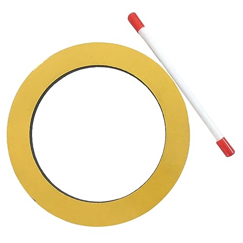 DIKACA 1 Satz Handtrommeln für kinderinstrumente musikinstrumente Musik-Trommel- Musikalische Handtrommel Schlaginstrumente für Handtrommelinstrument Yellow von DIKACA