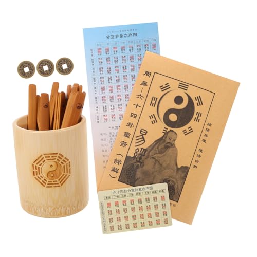 DIKACA 1 Satz Hexagramm -Werkzeug Chinesische Glücksstäbchen Weissagungsspielstöcke Weissagungsspieleimer Chinesisches Weissagungswerkzeug Requisite Für Chinesische Wahrsagespiele Bambus DIKACA 1 Satz Hexagramm -Werkzeug Chinesische Glücksstäbchen Weissagungsspielstöcke Weissagungsspieleimer Chinesisches Weissagungswerkzeug Requisite Für Chinesische Wahrsagespiele Bambus von DIKACA