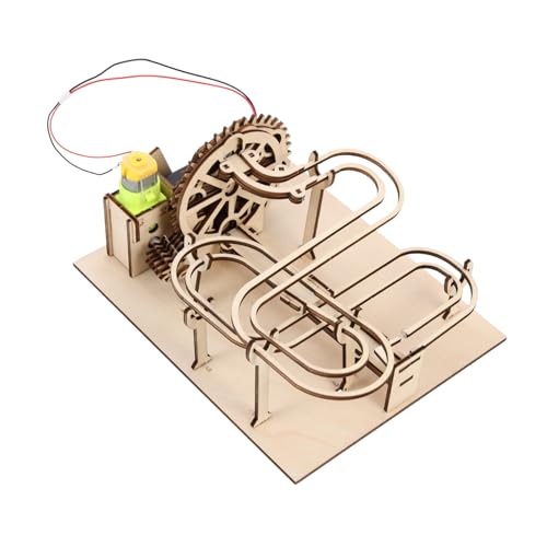 DIKACA 1 Satz Holz Puzzle Solar Rollende Labyrinth für DIY Fördert Kreativität und Geschicklichkeit Sicheres Material für Eltern Aktivitäten von DIKACA