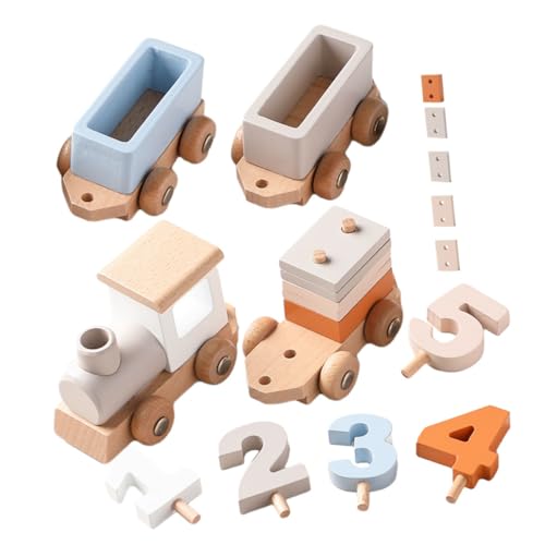 DIKACA 1 Satz Holzeisenbahn holzspielzeug für zabawki stymulujące rozwój Birthday Present Lernspielzeug Zahleneisenbahnspielzeug hölzern Light Brown DIKACA 1 Satz Holzeisenbahn holzspielzeug für zabawki stymulujące rozwój Birthday Present Lernspielzeug Zahleneisenbahnspielzeug hölzern Light Brown von DIKACA