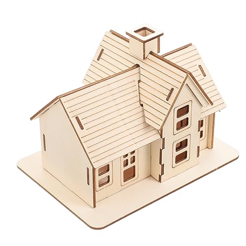 DIKACA 1 Satz Holzmodellhaus Puzzle Rätselhaus Miniatur Erwachsene Kabine Holzmodelle Zusammenbau eines Holzhausmodells Architekturmodellbausätze Modell Montagehaus Beige DIKACA 1 Satz Holzmodellhaus Puzzle Rätselhaus Miniatur Erwachsene Kabine Holzmodelle Zusammenbau eines Holzhausmodells Architekturmodellbausätze Modell Montagehaus Beige von DIKACA