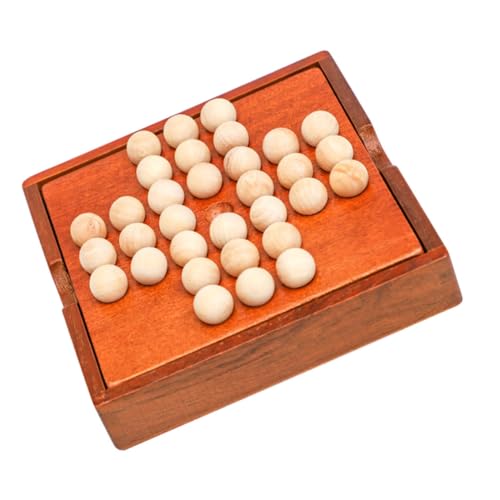 DIKACA 1 Satz Holzperlen Brettspiel Multifunktionales Schachspiel für Pädagogisches Logischen Denkfähigkeit und Koordination von DIKACA