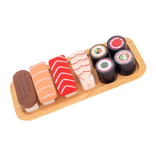 DIKACA 1 Satz Holzspielzeug Simuliertes Sushi für Lernspielzeug Kreativität und Hand Augen Koordination und Langlebig für Rollenspiele und Lernspiele DIKACA 1 Satz Holzspielzeug Simuliertes Sushi für Lernspielzeug Kreativität und Hand Augen Koordination und Langlebig für Rollenspiele und Lernspiele von DIKACA