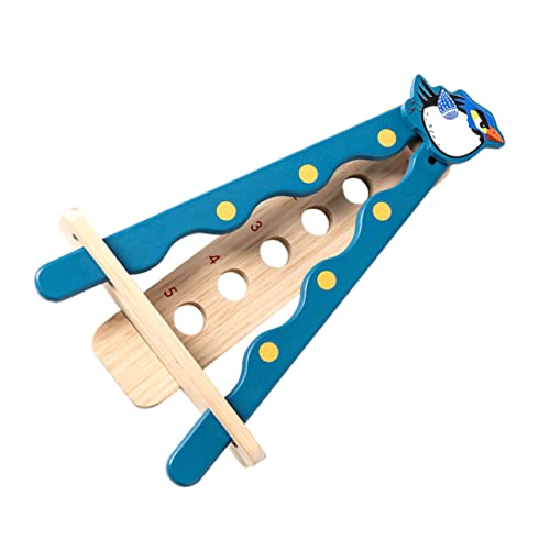 DIKACA 1 Satz Kletterball Mit Rollenden Kugeln Freizeitspielzeug Aus Holz Kletterbrett Aus Holz Rollendes Perlenspielzeug Kletterperlen- Blue Hölzern von DIKACA