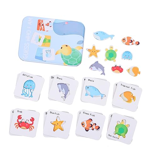DIKACA Steckspiele Für Jungen Und Mädchen Frühes Lernen Puzzle Erkenntniskarten Spielzeug Interaktives Spielset Stabiles Holzmaterial Spaß Für Jungen Und Mädchen von DIKACA