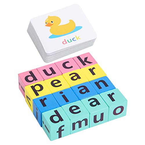 DIKACA 1 Satz Lernen interaktives kinderspielzeuge wortspiele Toys Wortbuchstabierspielzeug englisches buchstabierspiel Briefe Karten Holz DIKACA 1 Satz Lernen interaktives kinderspielzeuge wortspiele Toys Wortbuchstabierspielzeug englisches buchstabierspiel Briefe Karten Holz von DIKACA