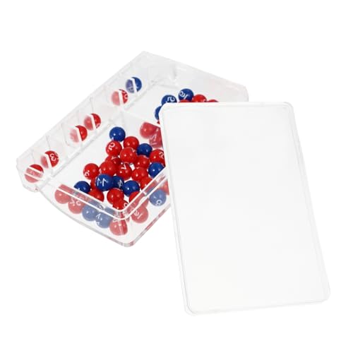 DIKACA 1 Satz Lotteriemaschinenzahlenauswahl Geburtstagskinder Bälle Spiel Spielball Zahlenspielbälle Mehrfarbige Bälle Bar Tombola Ball Nummerierter Pong-Ball Plastik von DIKACA