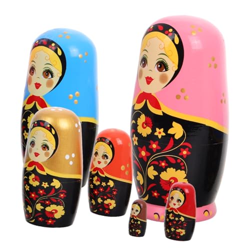 DIKACA 1 Satz Matroschka- Russische Nistpuppen Holzbausatz Russische Puppen Für Stapelspielzeug Russische Stapelpuppe Nistspielzeug Bemalte Nistpuppe Familienpuppe Hölzern DIKACA 1 Satz Matroschka- Russische Nistpuppen Holzbausatz Russische Puppen Für Stapelspielzeug Russische Stapelpuppe Nistspielzeug Bemalte Nistpuppe Familienpuppe Hölzern von DIKACA