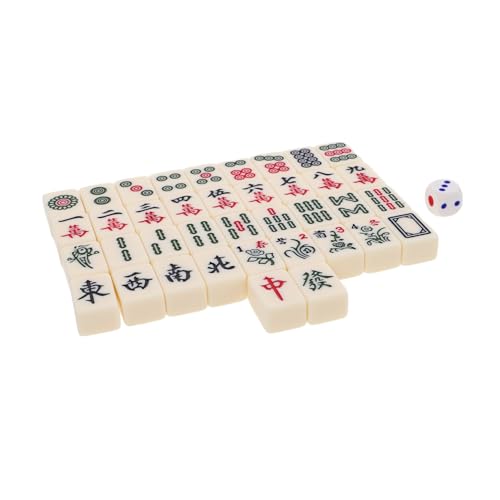 DIKACA 1 Satz Mini Mahjong Set für Reisen Tragbares Mahjong Spielset Leicht Kompakt für Unterwegs für Familienversammlungen und Freizeitspiele Unterhaltung DIKACA 1 Satz Mini Mahjong Set für Reisen Tragbares Mahjong Spielset Leicht Kompakt für Unterwegs für Familienversammlungen und Freizeitspiele Unterhaltung von DIKACA