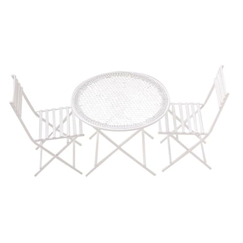 DIKACA 1 Satz Mini-couchtisch Puppenhaustisch Kompakte Mini-hausmöbel Mini-hausverzierung Mini-haustischstuhl Mini-kaffeestuhl Puppenhaus Mini Stuhl Modelle Miniaturschmuck Weiß Eisen DIKACA 1 Satz Mini-couchtisch Puppenhaustisch Kompakte Mini-hausmöbel Mini-hausverzierung Mini-haustischstuhl Mini-kaffeestuhl Puppenhaus Mini Stuhl Modelle Miniaturschmuck Weiß Eisen von DIKACA