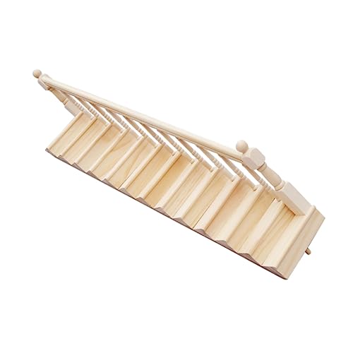 DIKACA Mini-holztreppe Mit Handlauf 1 Set Mini-treppe Desktop-Ornament Für Spielhaus- DIKACA Mini-holztreppe Mit Handlauf 1 Set Mini-treppe Desktop-Ornament Für Spielhaus- von DIKACA